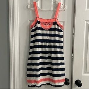 Vineyard Vines | Nautical Coastal Summer Striped Dress | Navy White Coral | SZ 4